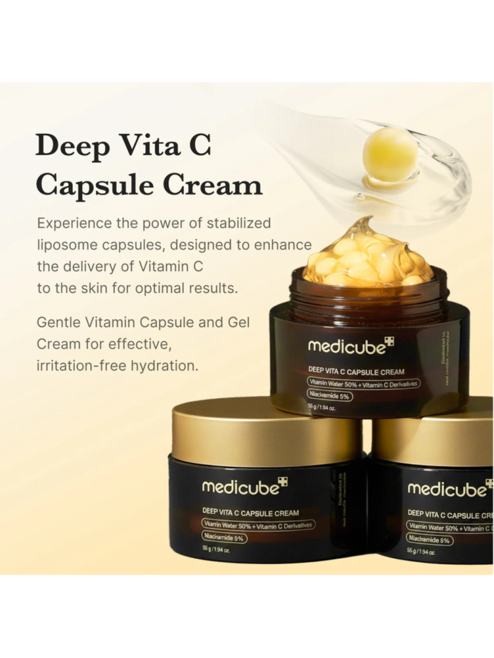 Medicube Deep Vita C Capsule Cream 55g NIB K-Beauty - Picture 3 of 10